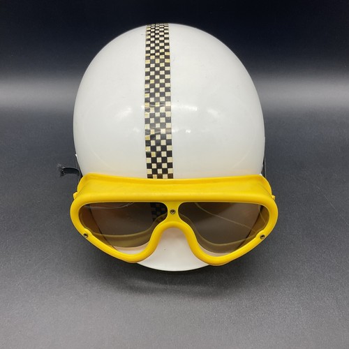 1980# CASCO E OCCHIALI BAMBINO MOTO BICI VINTAGE White Toy CROSS # [LD1] |  eBay