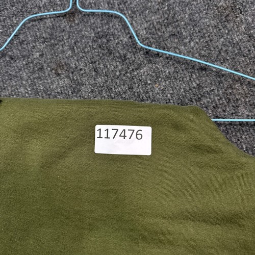 Champion Fleece Sweat Shorts Mens Size Medium Olive Green Cargo Pockets - Picture 9 of 9