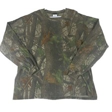 Vintage Liberty Men's Size 2XL Camo Real Tree Hardwood Pocket LS TShirt SS