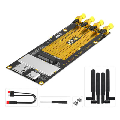 M.2(M.2) 3G/4G/5G Module to Type C /USB 3.0 Adapter with NANO SIM card Slot