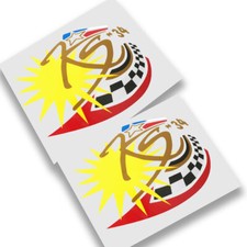Kevin SCHWANTZ number 34  RGV Screen  sponsor graphics decals stickers x 2 PCS