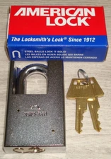NEW American Lock Series 5300 Padlock Solid Steel Shrouded 5/16" Shackle A5360KA