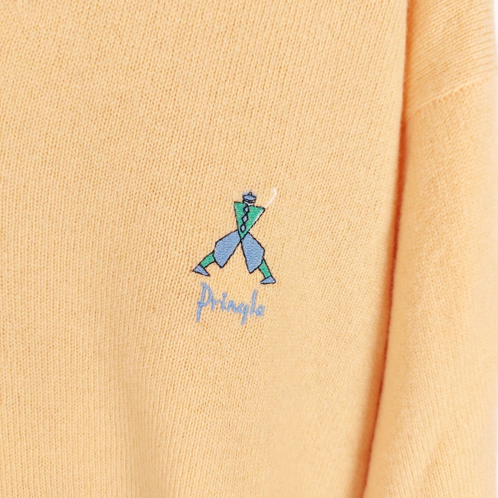 Pringle Vintage Men's Light Orange Wool Jumper Size Large eBay