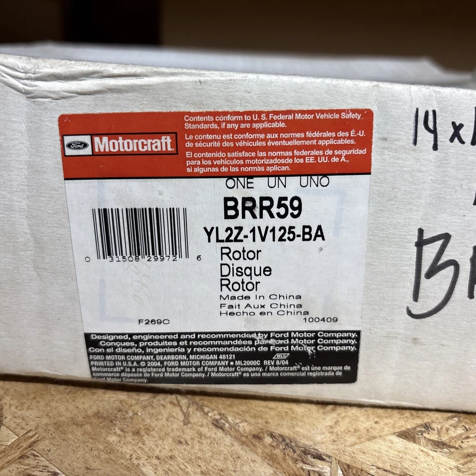NOVO OEM Ford 1995-2002 Explorer Mountaineer Ranger ROTOR DE FREIO YL2Z1V125BA BRR59 - Imagem 2 de 2