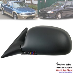 Black Left Side Exterior Side Mirror For Proton Wira C96 C97 C98 C99 1993 2009 Ebay