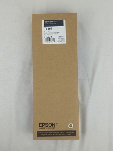 Sealed Genuine Exp.11/2022 Epson T6361 Photo Black Ink Cartridge Pro 7900 9900 - 第 1/2 張圖片