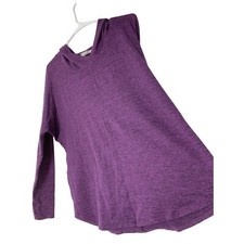 Women s old navy purple active wear hoodie top size M workout 5718