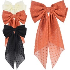 3 Pack Hair Bows for Women Girls Large Hair Barrette with Metal Clips Coquett...