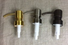 Soap Pump Dispenser Bath Bronze Birdhead Kitchen Silver Shampoo Gold Brass Metal