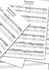 SUPERSTITION ( STEVIE WONDER ) - Bass Score with Tab & Chord