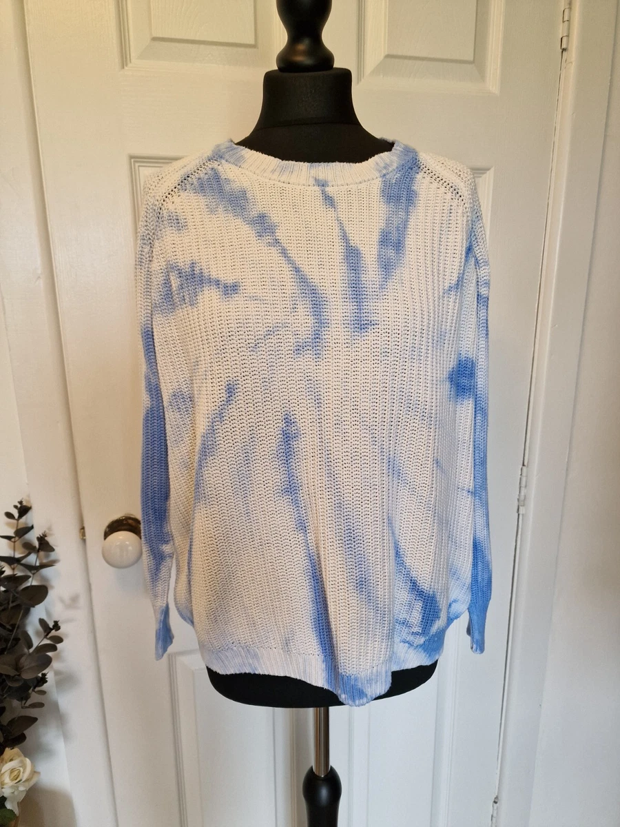 YOURS Plus Size Light Blue Flower Detail Short Sleeve Jumper | Yours Clothing