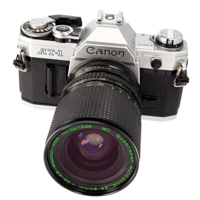 CANON AT-1 SLR 35mm Film Camera w/28-80mm Zoom Lens - Tested - Great Condition