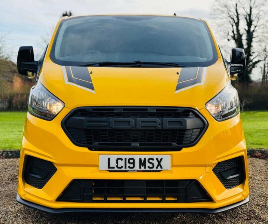 Ford Transit Custom Body Stripe Graphics Decals Any Logo 2012-2025