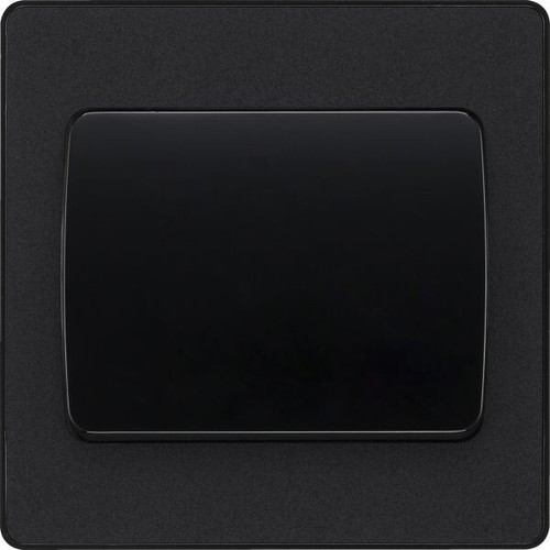 BG Evolve PCDMB12WB Matt Black 1 Gang 20A 16AX 2 Way Wide Switch-Black Insert - 第 1/1 張圖片