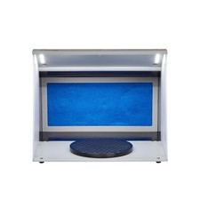 Airbrush Spray Booth Portable Hobby Airbrush Paint Spray Booth Kit w/4 LED Light