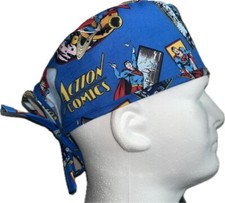 DC Comics Superman Action Comics Scrub Hat Chemo Cap