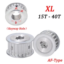 XL Timing Belt Pulley AF-Type 15T - 40T Keyway Hole, for 10mm Wide Timing Belt