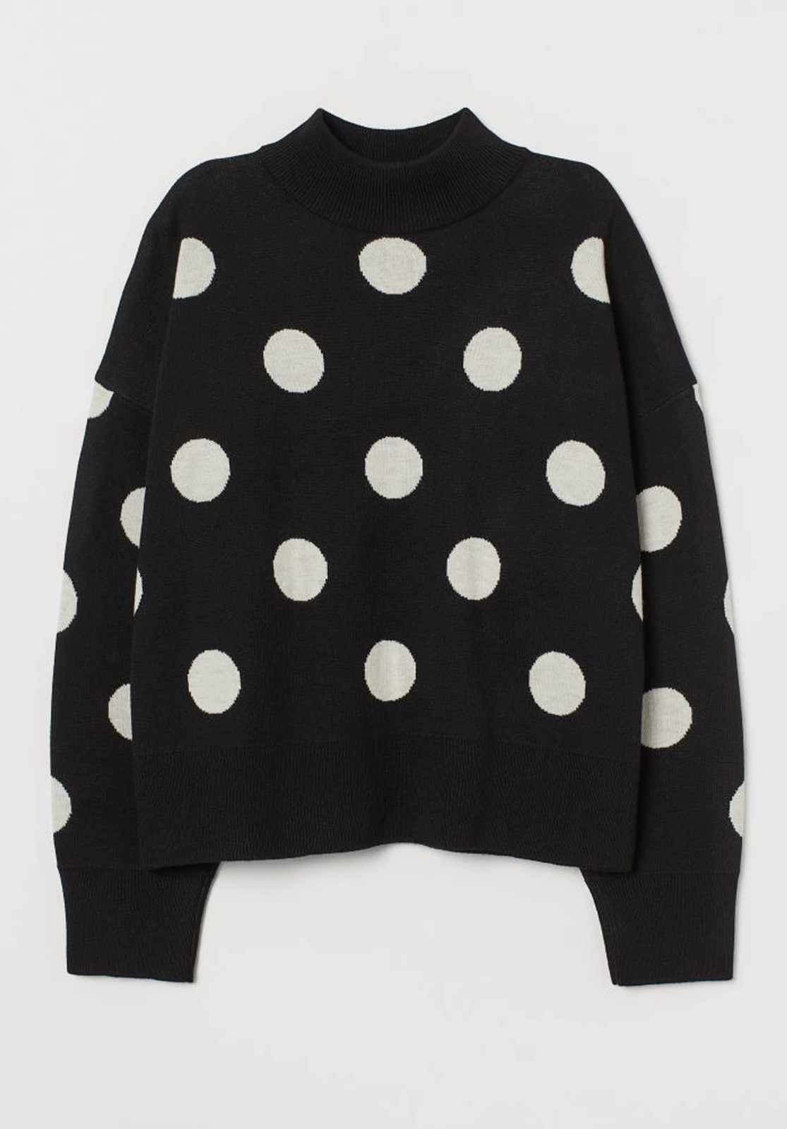 Ex H\u0026M Women Ladies Black Polka Dot 