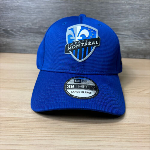 Montreal Impact Hat Cap Fitted Size L-XL Blue Soccer MLS New Era NWT