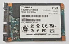 64GB mSATA 3Gb/s Toshiba HG3 THNSNC064GMMJ 2D-NAND MLC SSD 1.8" Hard Drive