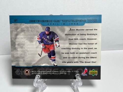 Wayne Gretzky 1999-00 Upper Deck Gretzky Profiles #GP7 Rangers - Picture 2 of 2