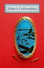 COLLECTABLE MEVAGISSEY CORNWALL WALKING STICK BADGE  / MOUNT  LOT B
