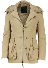 Ermanno Scervino Hooded Cotton Canvas Jacket It 40 Uk 8