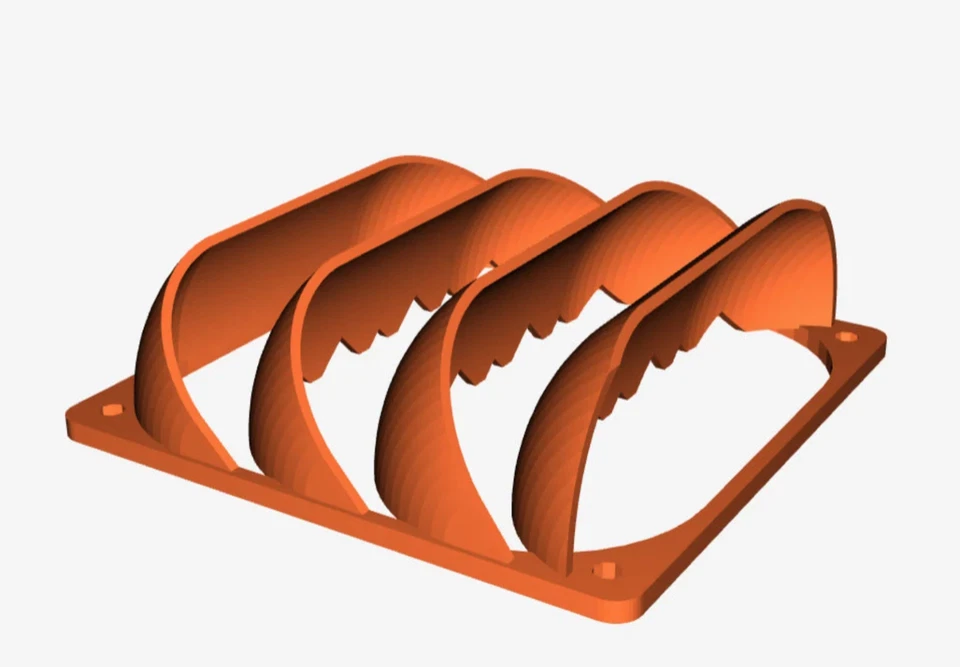 120/140mm PC Fan Deflector w TEETH| Redirect Computer Airflow & Improve Thermals - Image 3 of 4