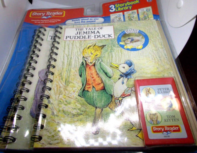 Story Reader 3 StoryBooks Beatrix Potter Peter Rabbit Tom Kitten Jemima Duck new