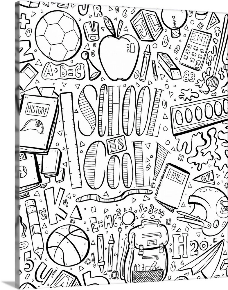 Art and Craft Supplies Doodle, DIY Tools Graphic by Big Barn