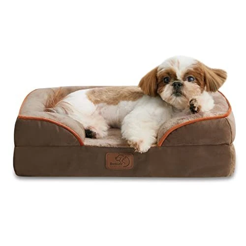 BEDSURE Orthopedic Dog Bed Bolster Dog Beds for Medium Large