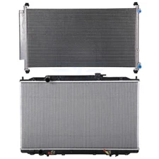AC Condenser & Aluminum Radiator Cooling Kit For 2005-2010 Honda Odyssey 3.5L V6
