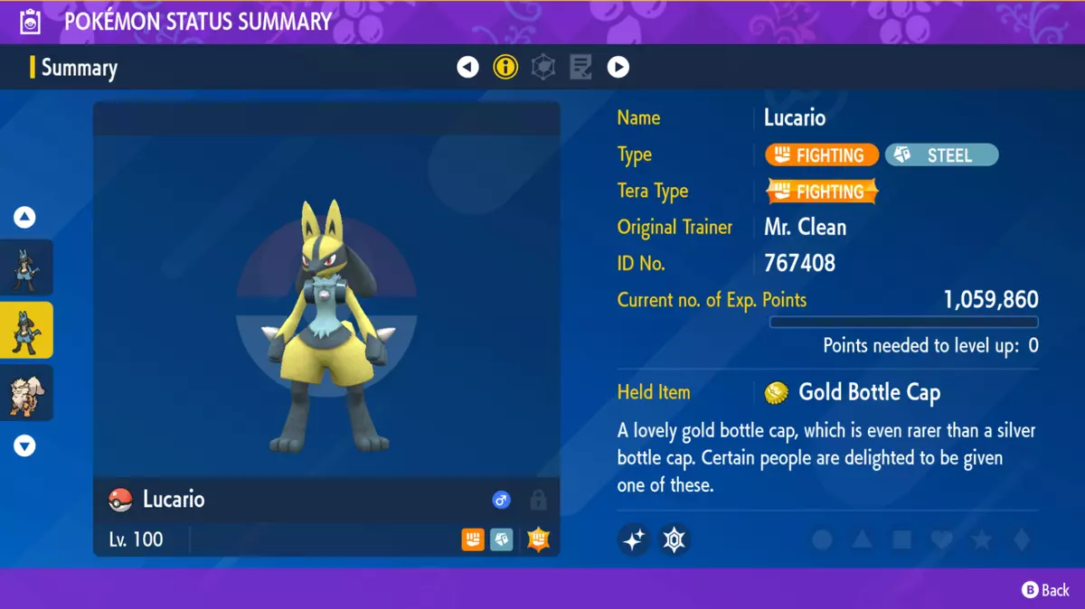 6IV 🌟SHINY🌟 LUCARIO POKEMON SCARLET & VIOLET SHINY/NON-SHINY