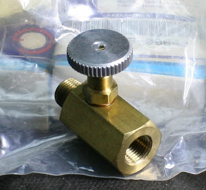 Один (1) линейный игольчатый клапан Deltrol Fluid Products NMF10BK латунь 2000 фунтов на квадратный дюйм новый - Изображение 4 из 4