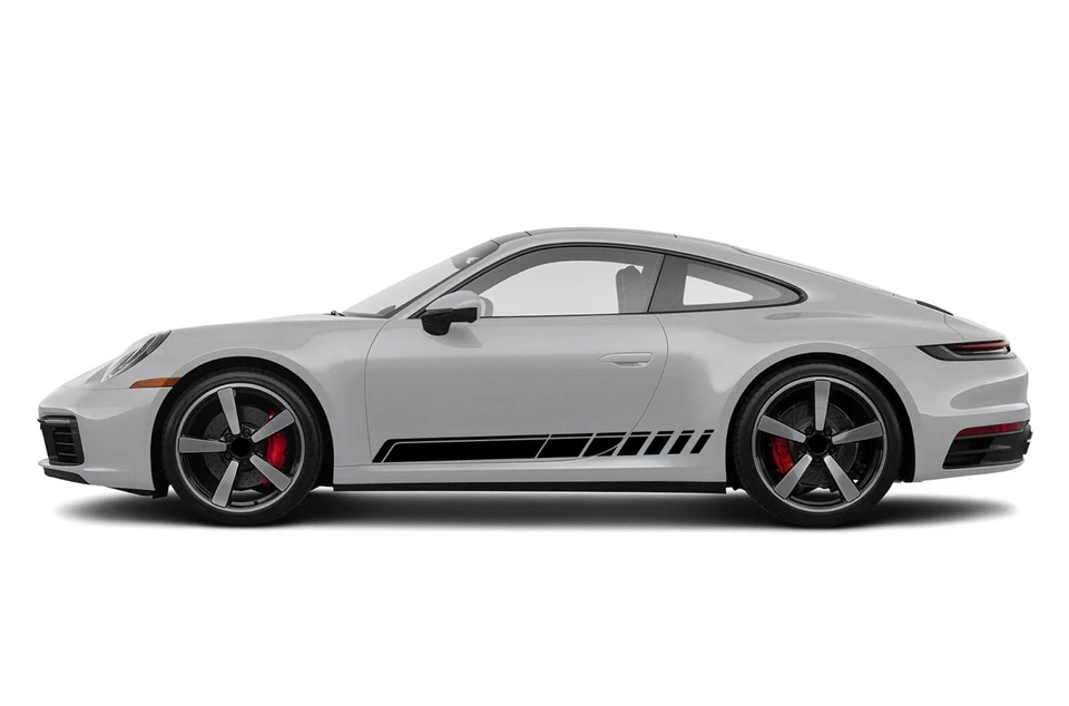 Дверь спортивные полоски наклейка наклейка виниловая упаковка графический набор для Porsche Carrera 911 - Изображение 4 из 4