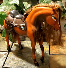 Large Horse Figurine with Saddle 11"