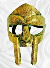 Vintage MF Doom Gladiator Mask – 18g Steel with Leather for Collectors