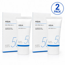 MISSHA All Around Safe Block Aqua Sun SPF50 PA   50ml x2 Korean Sunscreen
