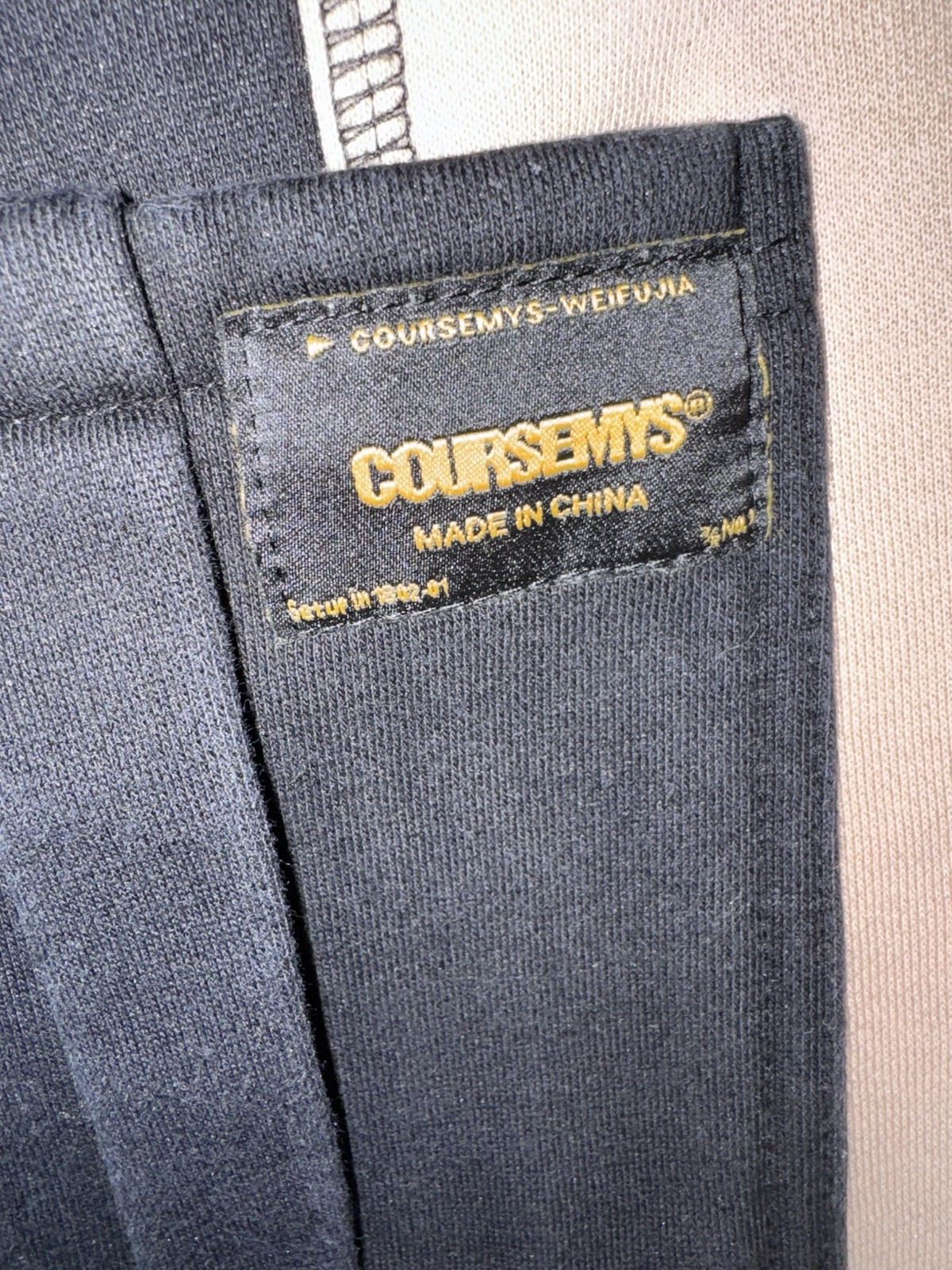 COURSEMYS Sweatpants Patchwork Men’s Size Small C… - image 3