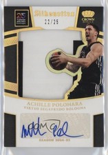 2024 Crown Royale EuroLeague Silhouettes Prime 22/25 Achille Polonara Auto 3d3