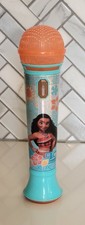 Disney MOANA SING-ALONG MUSICAL MICROPHONE Karaoke Toy Works Tested Takes 2AAA 