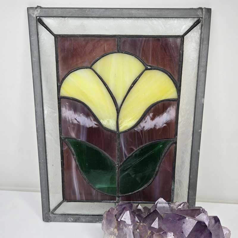 Tulip- Stained glass art - stained glass window hangings - Handmade Read