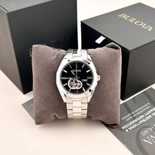 Bulova Classic Surveyor 96A270 Black Dial Men's Automatic Chronograph 42mm