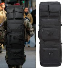 Mochila acolchada doble carabina caza bolsa rifle carabina táctica 39 pulgadas