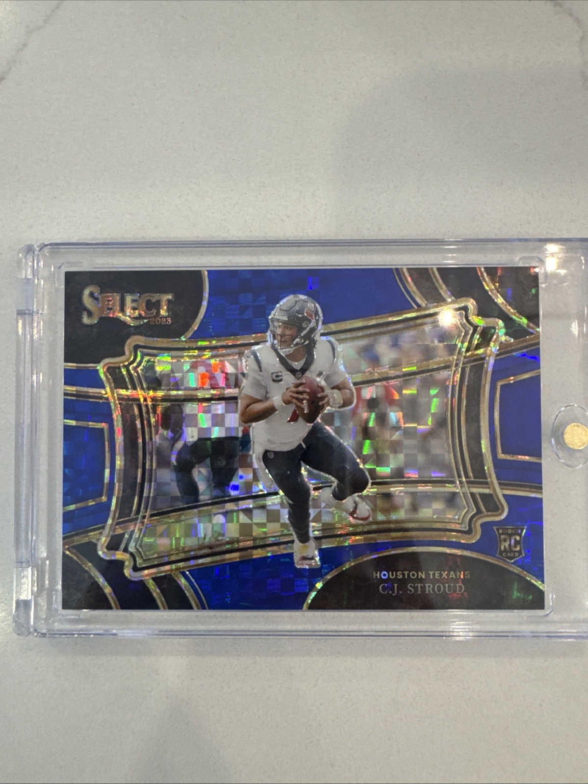 2023 Panini Select CJ Stroud- Field Level Blue Prizm  (RC) #/49