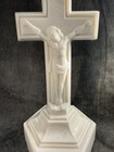 Antique 11 1/2" GLASS CRUCIFIX Candle Stick/Holder Cambridge Glass Company 1903 — photo 2