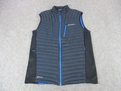 Eddie Bauer Vest Mens Tall Medium Gray Black First Ascent