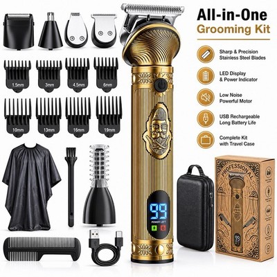 Beard Trimmer for Men, Electric Razor Shavers for Men w/Case
