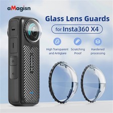 Optical Glass Lens Guard Cover Rotating Lens Glass Protector for Insta360 X4