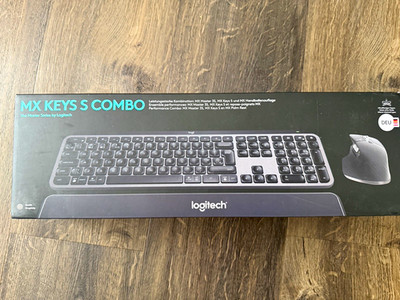 Logitech MX Keys S Combo kabellose Tastatur & Maus Set, QWERTZ Deutsch, schwarz